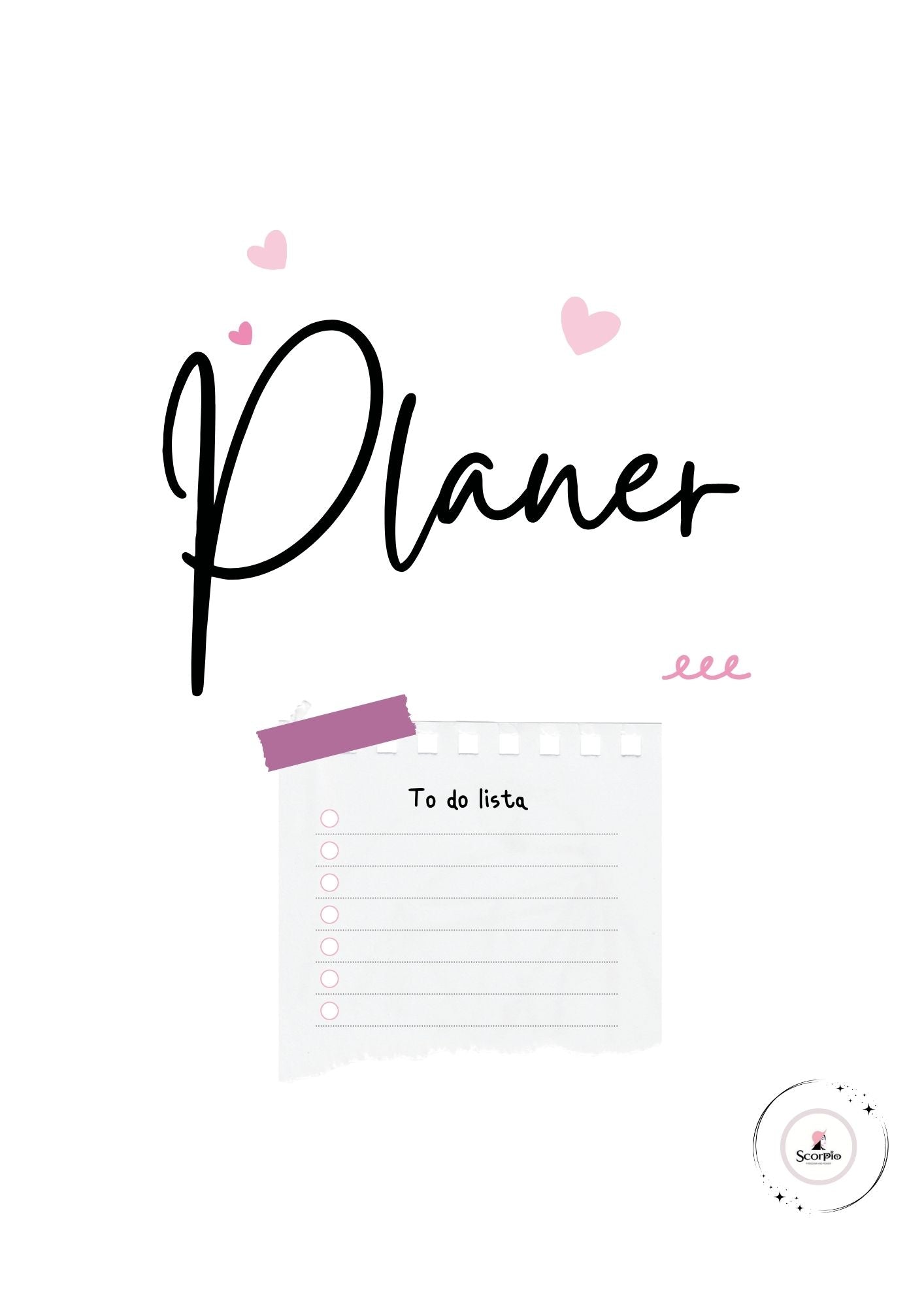Mali Koraci, Veliki Ciljevi- Tvoj PLANER